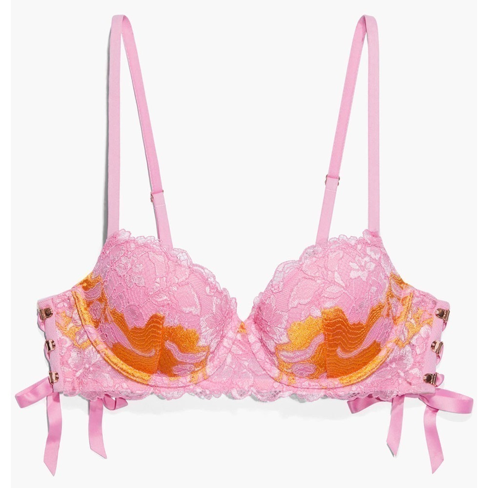 Savage x Fenty Lace'd Up Padded Low‎ Balconette Bra